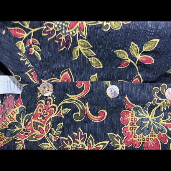 NTCO Nomadic Traders Linen/ Silk Button Up Blouse Size Large - Picture 4 of 8